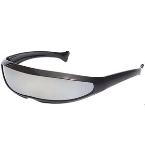 Futuristic Cyclops Cyberpunk Visor Sunglasses Photo Costume Eyewear Glasses